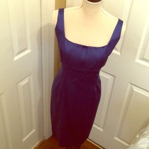 Calvin Klein cobalt blue stretch cocktail dress